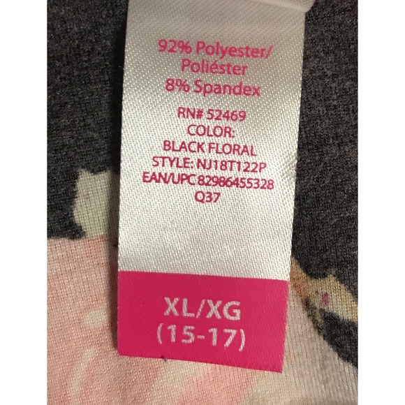 NO BOUNDARIES XL 15-17 FLORAL BLACK DRESS - Picture 3 of 4